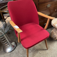 Fauteuil vintage rouge 100€