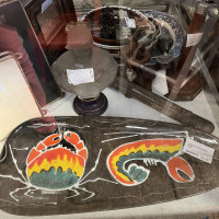 Plat crabe céramique 120€